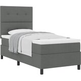  Krevet s opruga kutije Tamno siva 90 x 190 cm tkanina | shoptok.hr