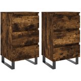  Noćni ormarići 2 kom boja hrasta 40x35x69 cm konstruirano drvo | shoptok.hr
