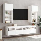  Zidni TV ormarić s LED svjetlima bijeli 40 x 30 x 40 cm | shoptok.hr