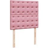 vidaXL box spring krevet s madracem ružičasti 100x200 cm baršunasti | shoptok.hr