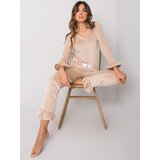 RUE PARIS Pyjamas-RV-PI-7394.23X-beige Cijene