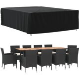  The Living Store Pokrivalo za vrtno pohištvo črno 350x260x90 cm 420D oxford - Pokrivalo Za Vrtno Pohištvo, (21448164) | Shoptok.si