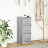 vidaXL Komoda siva sonoma 29,5x34x76 cm inženirski les Cene