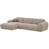 House Nordic Sivo-bež kotna sedežna garnitura (levi kot/z ležalnikom) Clyde – | Shoptok.si