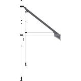 Tenda na ručno uvlačenje 350 cm plavo-bijela prugasta | Eponuda.com