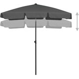 Suncobran za plažu antracit 180 x 120 cm | shoptok.hr