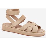 Boto Women's Sandals With Velcro Beige Uvissa | ePonuda.com