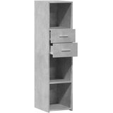 Visoka komoda boja betona 30 x 42,5 x 124 cm konstruirano drvo | shoptok.hr