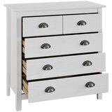  Komoda Hill bijela 79 x 40 x 80 cm od masivne borovine | shoptok.hr