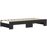vidaXL Dnevni krevet na razvlačenje crni 90 x 200 cm od umjetne kože | shoptok.hr