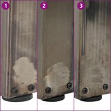  Noge za blagovaonski stol V-oblika 2 kom Prirodni čelik | shoptok.hr