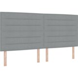  LED Uzglavlje sa svjetlosivim dizajnom 200 cm platno | shoptok.hr