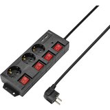 sygonix RF-4737788 razdelilna letev s stikalom črna vtičnica 1 kos, (20457916) | Shoptok.si
