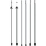 The Living Store Teleskopske palice za ponjavo 102-260 cm 2 kosa aluminij - Teleskopska Palica Za Šotor, (21487709) | Shoptok.si