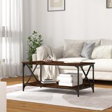  Stolić za kavu smeđi 100x50x45 cm konstruirano drvo i željezo | shoptok.hr