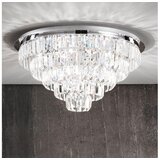  Ondaluce - Kristalno plafonsko svetlo CASTLE 12xG9/7W/230V, prečnik 60 cm, sjajni hrom | Eponuda.com