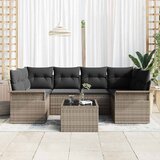  Sjedeća garnitura za vrt 7 pcs Siva 55 x 55 x 37 cm poliratan | shoptok.hr