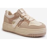 Boto Women's platform sneakers in beige eco leather Moun | shoptok.hr