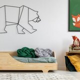 Adeko Otroška postelja iz borovega lesa BOX 4, 90 x 200 cm | Shoptok.si