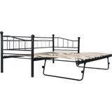 Furnova Posteljni okvir črno jeklo 180x200/90x200 cm, (21937771) | Shoptok.si