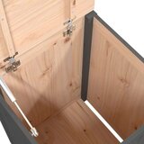  Kutija za rublje siva 44x44x66 cm od masivne borovine | shoptok.hr