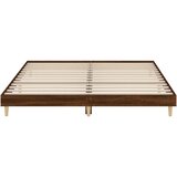 vidaXL Posteljni okvir rjav hrast 120x200 cm inženirski les | Shoptok.si