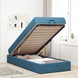  Okvir kreveta s madracem 2 pcs Plava Baršun | shoptok.hr