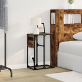 vidaXL Nočna omarica Dimljeni hrast 41.5 x 26 x 60.5 cm | Shoptok.si