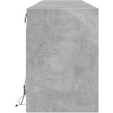 vidaXL Zidni TV ormarić s LED svjetlima siva boja betona 180x31x45 cm | shoptok.hr