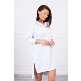 Kesi Dress with a hood and a long back white Cijene