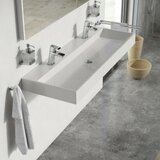 Ravak XJO01212000 Natural 120 x 45 cm dvojni umivalnik iz litega marmorja z 2 odprtinama | Shoptok.si
