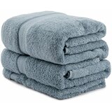  colorful - light grey light grey towel set (3 pieces) Cene