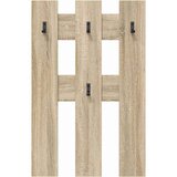  Vješalica za kapute na zidu Zidne Sonoma hrast 65 x 3 x 100 cm | shoptok.hr