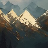 Zidni plakat s extra efektom - mountain majesty | shoptok.hr