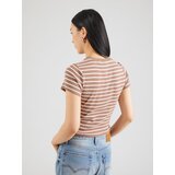 Levi's Majica svetlo rjava / bela | Shoptok.si