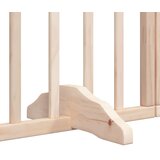  Vrata za pse s vratima sklopiva 4 panela 320 cm drvo topole | Shoptok.si