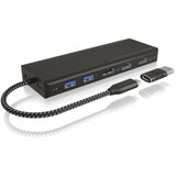 Icybox IB-DK4080AC USB-C in USB-A priklopna postaja 9v1 s Power Delivery do 100W | Shoptok.si