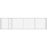  Kavez za pse Srebrno 800 x 200 x 256 cm Cinkani čelik | shoptok.hr