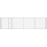  Pasja kletka srebrna 800 x 200 x 256 cm Cinkana jeklena - - Srebrna - 53.95 - 800 x 200 x 256 cm - 2025- | Shoptok.si
