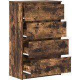  Komoda boja dimljenog hrasta 60x35x98,5 cm konstruirano drvo | shoptok.hr