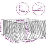  pseći boks s vratima 2x2x1 m pocinčani čelik | Eponuda.com