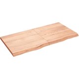 Maison Chic Stenska polica - Viseča Polica svetlo rjava 120x60x(2-4) cm trdna hrastovina, (21784701) Cene
