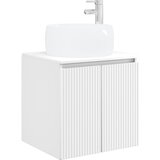 vidaXL Umivalnik s pritrditev na steno Bela 49,5 x 44,5 x 66 cm, (5000246403) Cene