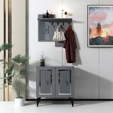 Woody Fashion masal - anthracite, silver anthracitesilver hall stand Cene