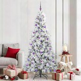  Umjetno božićno drvce s nogom s stalakom Bijelo 210 cm PE i PVC | shoptok.hr
