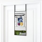 Ogledalo za vrata crno 30 x 60 cm od stakla i aluminija | shoptok.hr