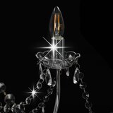  Luster s perlama srebrni 8 žarulja E14 | shoptok.hr