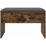  Klupa za hodnik s jastukom Dimljeni hrast 63 x 38 x 40 cm | Eponuda.com