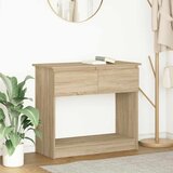 Maison Chic konzolna miza - miza ob steni s predali sonoma hrast 85,5x38,5x74,5 cm, (21785950) | Shoptok.si