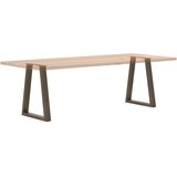  Noge za blagovaonski stol V-oblik 2 kom Prirodni čelik 50 x (72-73,3) cm Čelik | shoptok.hr